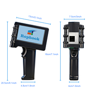Imprimante à jet d'encre portable avec encre à séchage rapide, mini-imprimante 0,5 pouce et machine à étiquettes pour l'emballage e-commerce, imprimante de codes QR et de dates
