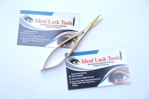 Professional Stainless Steel <b>Micro</b> Spring Scissors Straight Tip Eyebrow <b>Extension</b> Precision Beauty Scissors Multi Color - Product Image 2