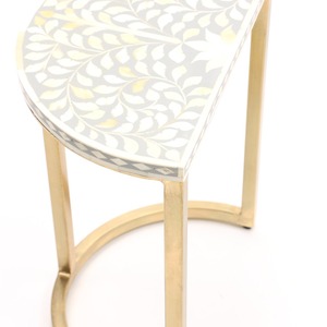 Meubles artisanaux naturels pour la maison, table basse en os incrusté, style Art Déco, durable, décoration de salon, design antique moderne unique - Product Image 4