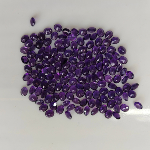 Gema de Amatista Africana Natural Facetada, Corte Ovalado de 5x4MM, Color Púrpura, para Joyería, Gemas de Red Mountain - Product Image 5