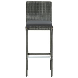 Ensemble de 2 tabourets de bar gris - Product Image 4
