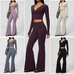 Vêtements de sport OEM pour femmes : hauts à manches longues, débardeurs, shorts cyclistes, leggings, ensembles de yoga et de fitness pour la gym - Product Image 6