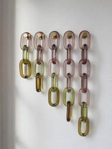 Modern Resin Chain Link <b>Wall</b> <b>Decor</b> Abstract Interlocking Chain Sculpture <b>Large</b> Decorative Home Interior <b>Wall</b> Hanging Art - Product Image 6