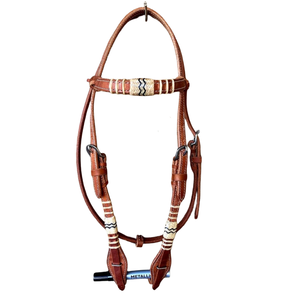 Premium Western Leather Headstall Adjustable Durable Horse Bridle For Riding Training And Show Genuine Polo Bridle For Horse - Product Image 5