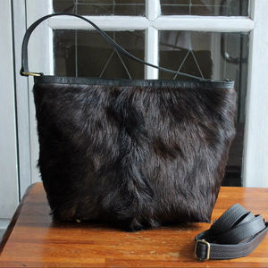 Bolso Tote de Piel Genuina de Primera Calidad, Muy Adorable, con Asa Suave, Doble Bolsillo, Hecho a Mano, Color Personalizable - Product Image 1