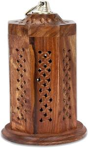 Natural <b>Wood</b> Eco-Friendly Incense Burner Censer Handmade Rustic Religious Holder Ash Catcher for Indian Incense Home <b>Temple</b> - Product Image 6