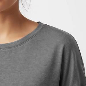 Camiseta de algodón de manga corta para mujer, 100% algodón, alta calidad, impresión personalizada, talla grande, precio económico, camisetas de mujer en tendencia - Product Image 5