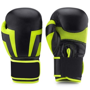 Gants de boxe en cuir et polyester de qualité supérieure, couleur personnalisée, design professionnel, respirants, pour la compétition. - Product Image 1