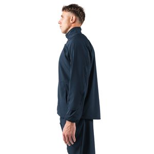 Men's Navy Blue Full Zip Training Jacket Lightweight Athletic Sportswear Warm Up Top Long Sleeve Fitness Activewear Outerwear - Product Image 3