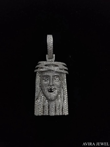 Colgante de Lujo de Moissanita de 9 Quilates Estilo Hip Hop, Plata de Ley 925 Sólida, Sin Níquel, Sin Plomo, Bañado en Oro Rosa, Joyería Iced para Hombre - Product Image 2