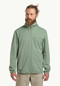 Veste de randonnée pour homme en polyester/nylon imperméable coupe-vent couleur olive, fermeture à enfiler, vêtements d'extérieur pour l'automne - Product Image 2
