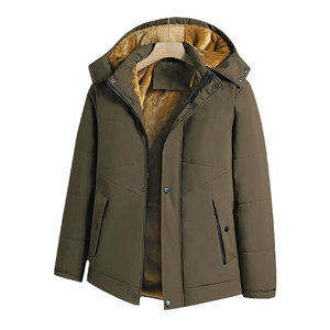 Custom Men’s Winter Parka Puffer Jacket Wholesale Outdoor Warm Utility <b>Bubble</b> <b>Coat</b> Casual Style Woven Fleece Hoodie Durable - Product Image 4