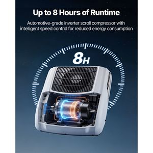 Climatiseur de toit 12V pour camping-car 10000 BTU avec évaporateur en cuivre, silencieux, pour cabine, débit d'air 350 m³/h, idéal pour le stationnement automobile - Product Image 3