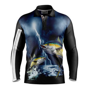 เสื้อโปโลผู้ชายสำหรับล่าสัตว์ น้ำหนักเบา ขายดี ระบายอากาศได้ดี แห้งเร็ว กันน้ำ แขนยาว เหมาะสำหรับตกปลาและกิจกรรมกลางแจ้ง - Product Image 4
