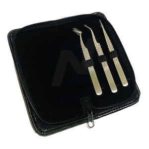 Pinzas de Acero Inoxidable de Alta Calidad para Pestañas Postizas, Varios Estilos y Especificaciones, Punta Puntiaguda, Venta al Por Mayor - Product Image 4