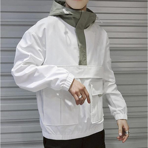 Veste softshell décontractée pour homme, blanche, hiver, résistante à l'eau, manches longues, coupe ample, longueur normale, en polyester, pour la randonnée - Product Image 1