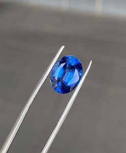 Piedra preciosa de cianita azul Natural de 6x8mm de alta calidad, piedra facetada de corte ovalado azul real para la fabricación de joyas, piedra de cianita suelta - Product Image 2