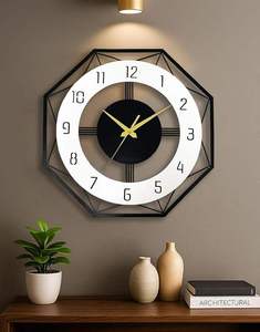 Décoration murale Art Déco en métal noir de luxe, faite à la main, pour salon, chambre, salle à manger, bureau, anniversaire - Product Image 6
