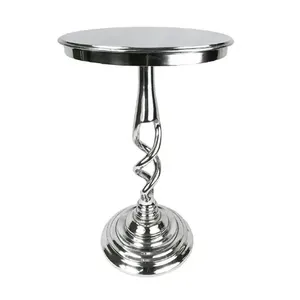 Modern <b>Round</b> Metal <b>Coffee</b> <b>Table</b> with Geometric Base Tempered Glass Top Contemporary Design for Living Room Furniture - Product Image 3
