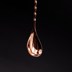 Cuillère à bar en acier inoxydable de qualité supérieure avec manche torsadé, élégante, pour mélanger les cocktails, accessoire professionnel pour le service des boissons - Product Image 5