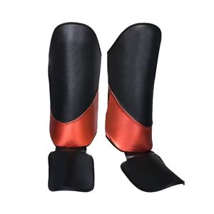 <b>Shin</b> <b>Guard</b> Pads MMA Leg Foot <b>Guards</b> Leather Professional Protection Custom Logo Wholesale Martial Arts Kick - Product Image 1