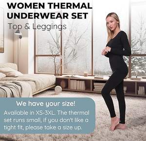 Servicio OEM, Ropa Interior Térmica Transpirable Ultrasuave de Spandex/Poliéster para Mujer, Color Sólido, Calzoncillos Largos, Capa Base para Esquí, Ropa Interior Cálida para Invierno - Product Image 2