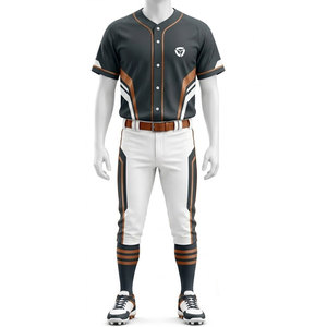 Ensemble uniforme de baseball pour hommes, maillot personnalisé avec pantalon assorti, vêtements de sport athlétiques confortables pour l'entraînement en équipe - Product Image 1