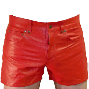 Shorts en cuir avec logo personnalisé, coupe anatomique décontractée pour un style de vie moderne et des occasions festives, vente en gros d'usine Sialkot - Product Image 2