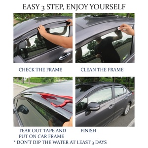 Visiera per finestra parapioggia visiera antipioggia adatta per <span class=keywords><strong>Toyota</strong></span> <span class=keywords><strong>Corolla</strong></span> <span class=keywords><strong>Hatchback</strong></span> 2019-on - Product Image 4