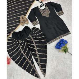 Top de fiesta hermosa para mujer Dhoti Dupatta Set - Product Image 4