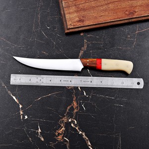 Cuchillo de Filetear Hecho a Mano de Acero Inoxidable con Funda de Cuero, Cuchillo de Pesca Personalizado de Alta Dureza y Extra Afilado - Product Image 3