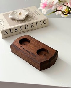 Nordic Style Premium Wooden <b>Tea</b> Light Holder Modern Home Decor Candle <b>Stand</b> with Natural Wood Grain Finish - Product Image 4
