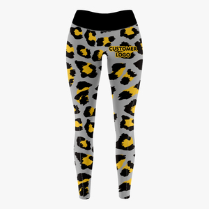 Women's Elastic Waist Mid Sublimation Printed Athletic Compression Leggings <b>Tight</b> Fit Gym BJJ MMA Fitness Training Breathable - Product Image 4