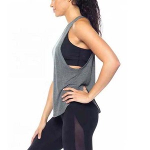 Wholesale Quick Dry Anti-shrink Custom Gym Workout Women's Breathable Sports Yoga Fitness Tank <b>Tops</b> For Women - Product Image 2