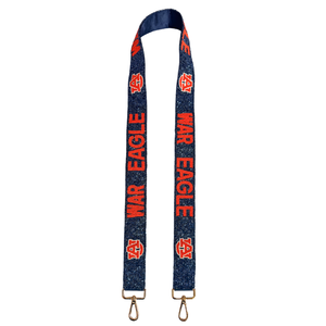 Go Big Orange Beaded And <b>Sequins</b> Sports Theme Purse Strap for Party & Back to School Personalized Clear Bag Accessory - Product Image 3