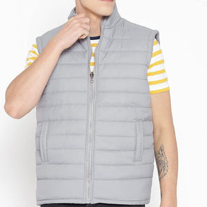 Gilet matelassé d'hiver OEM de haute qualité pour homme, coupe-vent, motif imprimé personnalisé, style streetwear, chaud et rembourré - Product Image 2