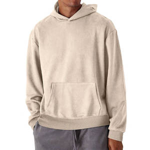 Sweat-shirt à capuche uni pour homme, coupe classique, en molleton de coton, décontracté, avec poche avant, pour l'automne - Product Image 6