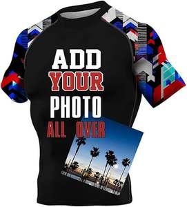 Rashguard de compression pour hommes et enfants, imprimé numérique, pour surf, plongée, kimono de jiu-jitsu, en Spandex et Polyester - Product Image 3