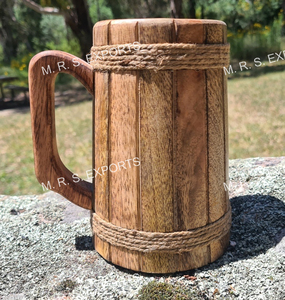 Jarra de Cerveza Artesanal de Madera, Taza Medieval para Beber, Apta para Alimentos, a Prueba de Fugas, Reutilizable, Vajilla de Madera al por Mayor - Product Image 2