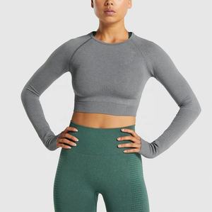 Ensemble de yoga 2 pièces Fitness pour femmes, vêtements de sport sans coutures, mode personnalisée, taille haute, cordon de serrage, ensembles de yoga pour femmes - Product Image 2