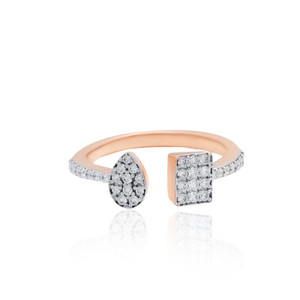 IGI Certified 14K Gold Diamond Ring Three Tone 2.120 gms Round Brilliant Lab Grown Diamond Luxury Ring For Global Retailers - Product Image 4