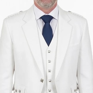 Veste écossaise haut de gamme en tissu tweed à motif Argyle pour homme, tenue de kilt, vêtement des Highlands, veste de mariage, fabricant OEM sur mesure - Product Image 6