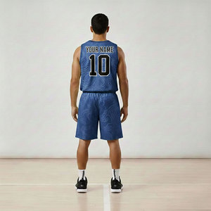 Uniformes de Baloncesto con Diseño Personalizado, Sublimación, Camiseta de Baloncesto Unisex, Ropa de Baloncesto 100% Poliéster, Camuflaje, Invierno - Product Image 2
