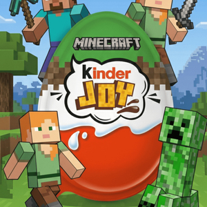 Huevo de Chocolate KinderJoy Minecraft de 20g con Juguete Sorpresa, Dulce de Regalo, Recuerdo para Fiestas Infantiles, Snack Importado, Caja de Suministro al por Mayor - Product Image 1