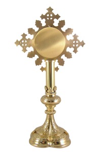 Nueva Llegada: Monstranza de Latón Elegante para Altar, Culto Eucarístico y Celebración Cristiana - Product Image 6
