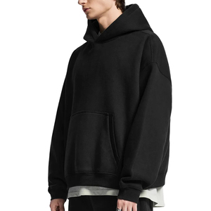 เสื้อฮู้ดดี้ลำลองแบบยูนิเซ็กซ์ ผ้าโพลีเอสเตอร์/คอตตอนเนื้อหนา พิมพ์ลายตามสั่ง คอลเลคชั่นใหม่ประจำฤดูใบไม้ร่วงและฤดูหนาว - Product Image 3