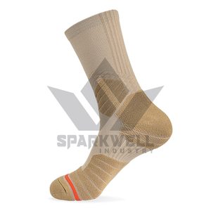Men's Crew <b>Socks</b> Knitted Breathable Sport <b>Socks</b> Gray Solid <b>Color</b> Spring Wear - Product Image 2
