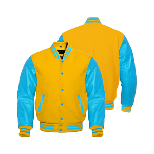 Blousons Bomber Unisexe en Laine Brodée Chenille pour Hommes, Manches en Toile, Style Universitaire, Imperméables, Haute Qualité, Couleurs Variées - Product Image 5