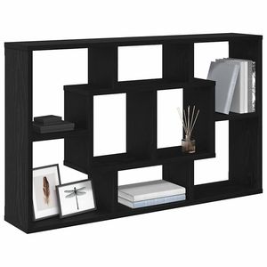 ชั้นวางของติดผนังไม้โอ๊คดำ ขนาด 33.46 x 6.30 x 20.67 นิ้ว ดีไซน์ทันสมัย - Product Image 3