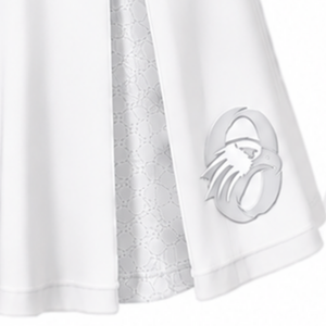Ensemble d'uniformes de cheerleading blancs sublimés sans manches – Haut et jupe pour équipe sportive – Tenue de sport pour entraînement, performance et compétition - Product Image 4